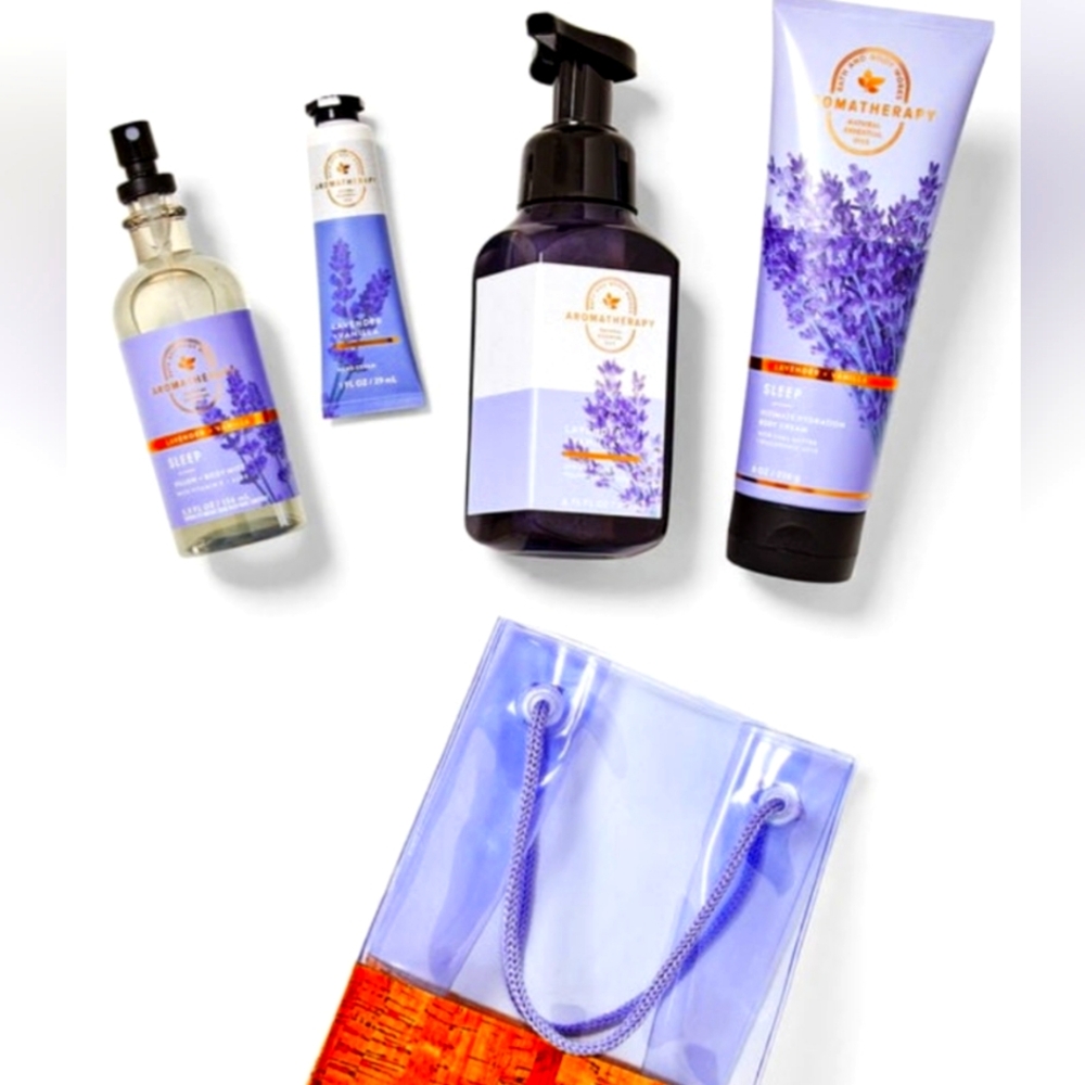 Bath & Body Lavender Vanilla 5 pcs Gift Bag New
